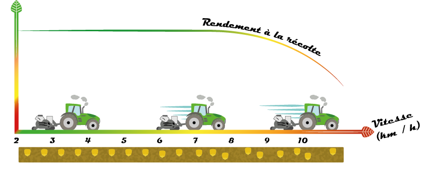 Graphique vitesse de semis web