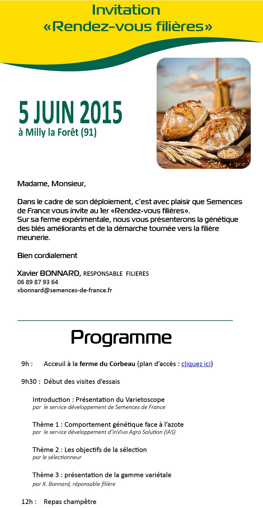invitation filiere