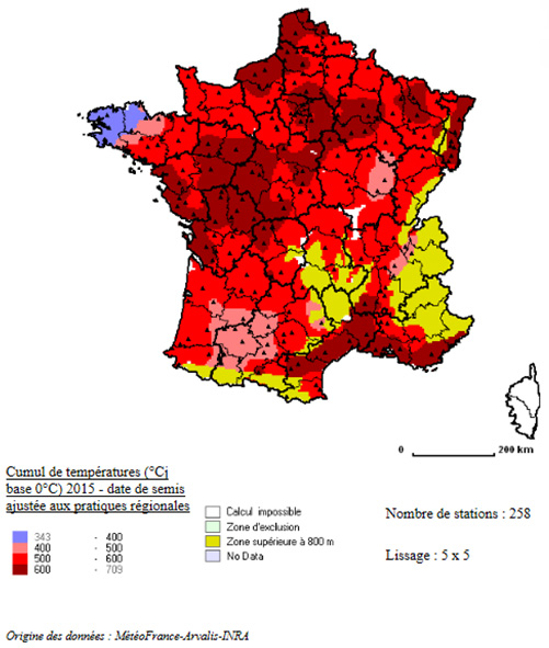 cumul temperature